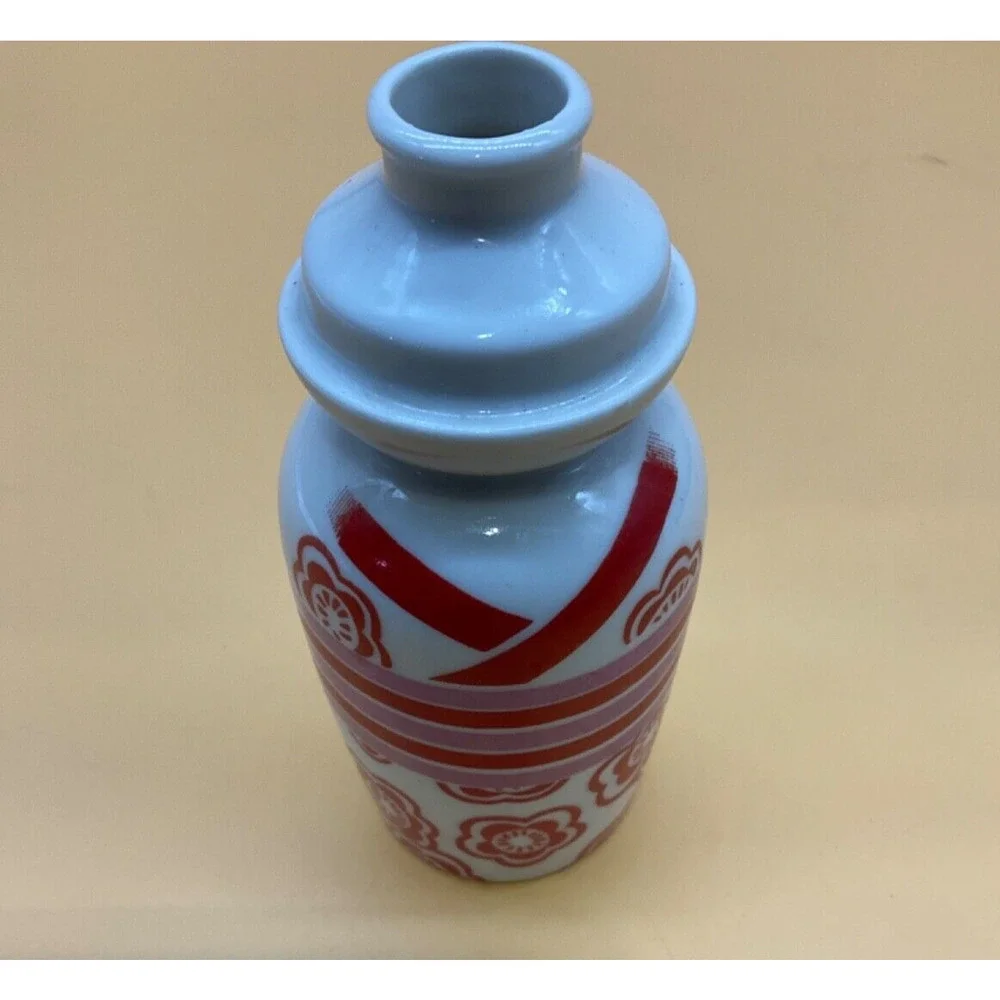 VTG Kamotsuru Porcelain Japanese Sake Jug Bottle Made‎ in Japan
